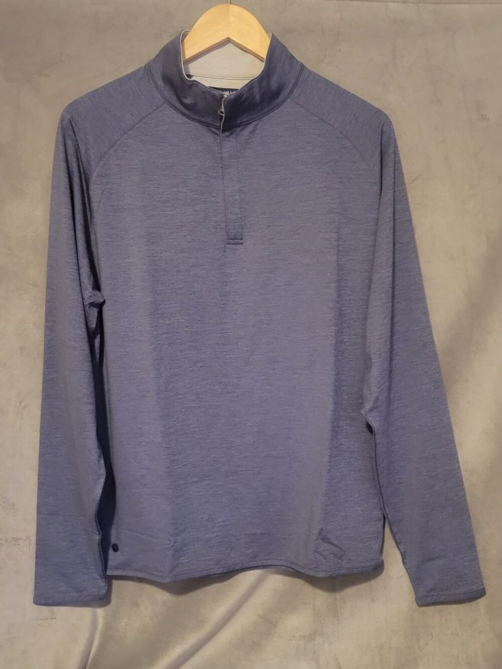 Peter Millar Stealth Performance Quarter Zip Blue Lightweight Size Medium NWT